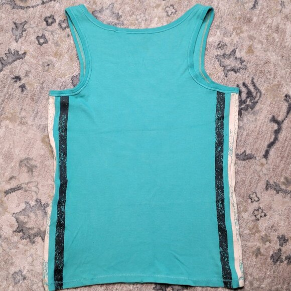 Harley-Davidson Aqua Blue Embellished Racer Tank – Size Large - Picture 3 of 7